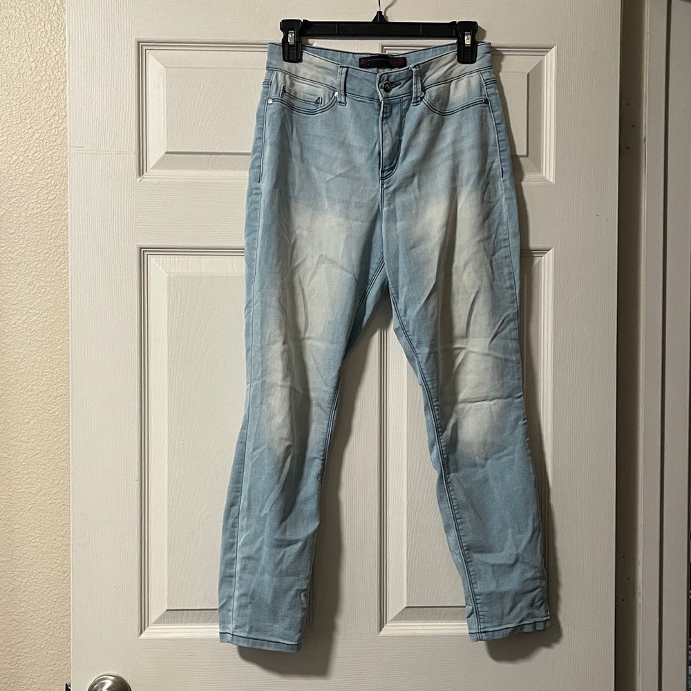 No Boundaries Light Blue Button-Fly Jeans